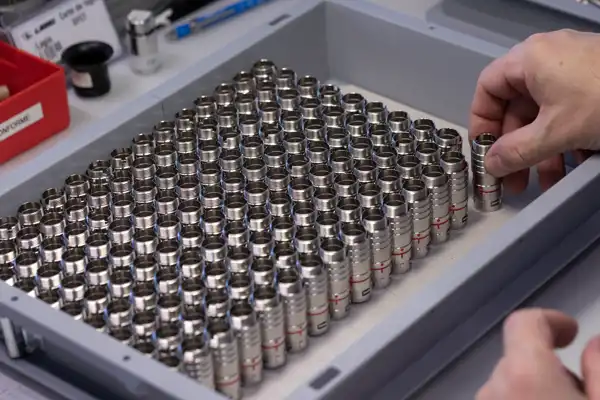 Multiple small metal containers